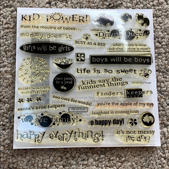 Close to My Heart My Acrylix Kid Power Stamps - Picture 2 of 6